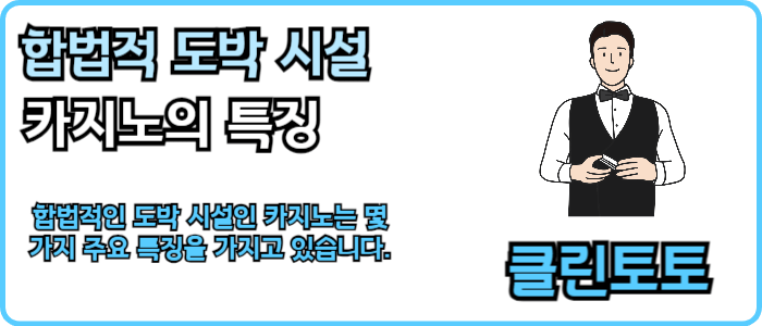 합법적 도박 시설, 카지노의 특징